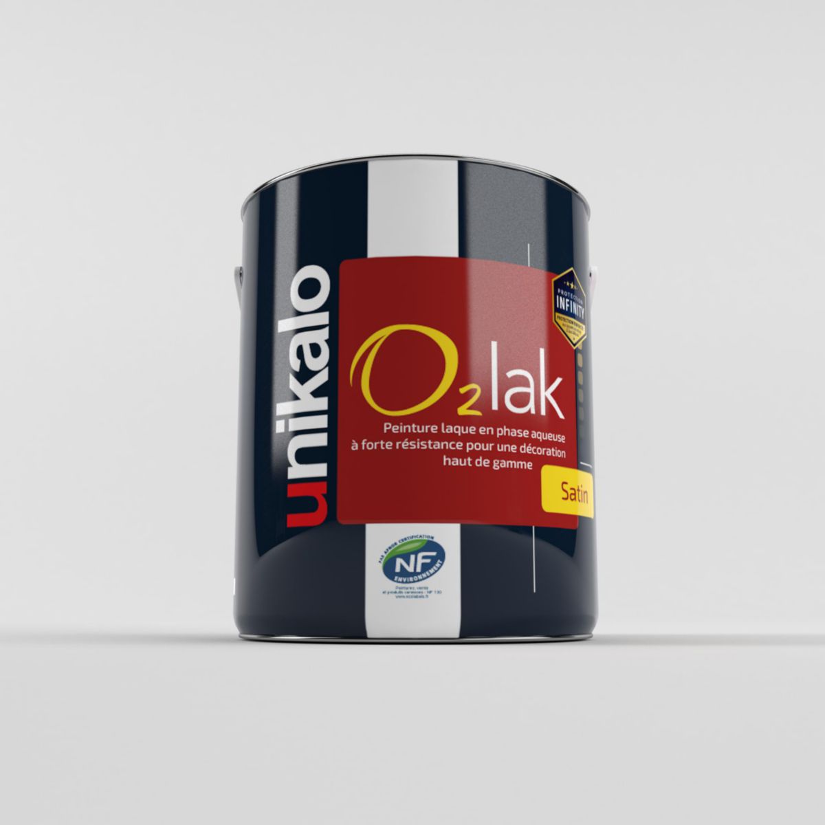 O2LAK SATIN INFINITY 0.75L BLANC - UNIKALO