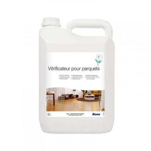 VITRIFICATEUR PARQUET MONOCOMPOSANT  TEINTE CIRE BONA 5L