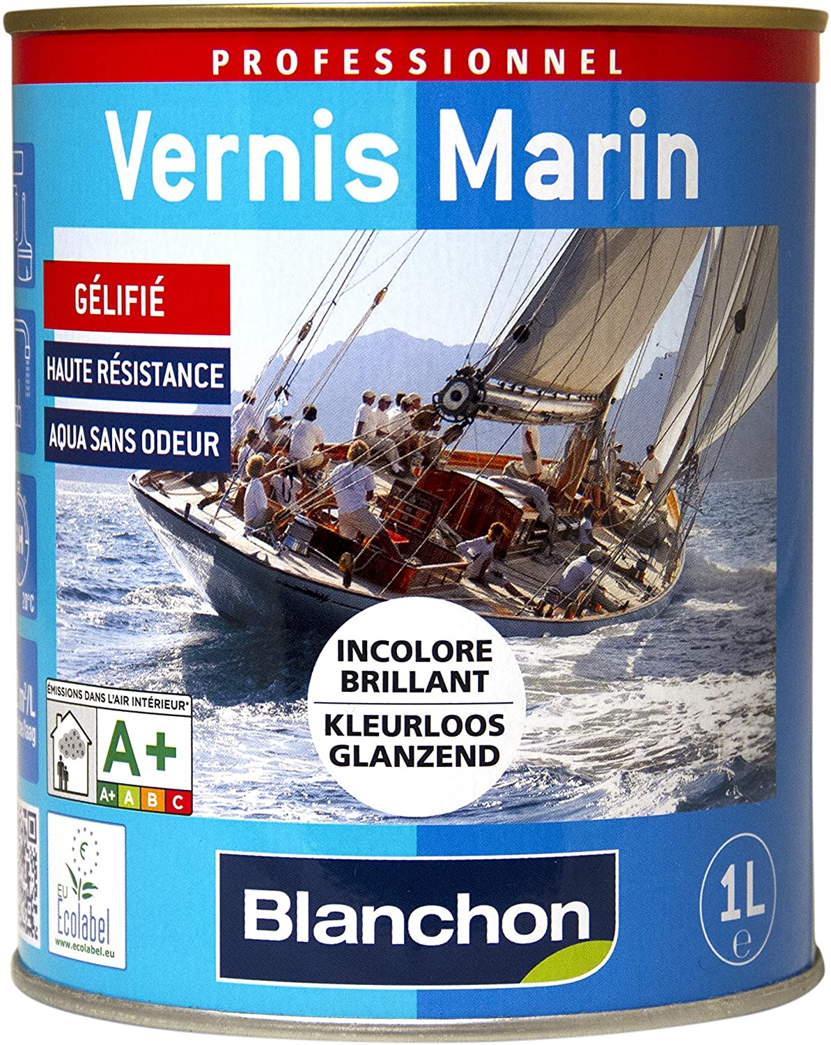 VERNIS MARIN 1L INCOLORE BRILLANT BLANCHON