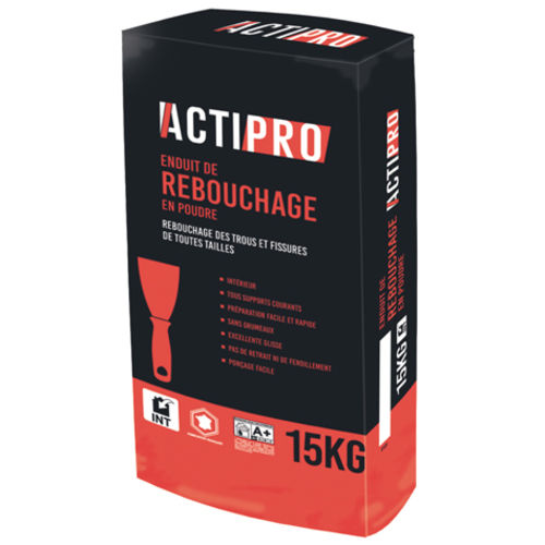 ACTIPRO ENDUIT REBOUCHAGE INT SAC 15KG