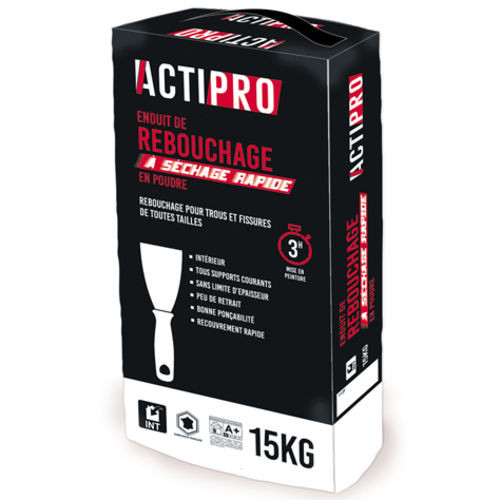 ACTIPRO ENDUIT RAPIDE 3H 15KG